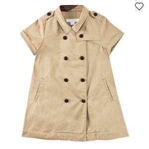 BURBERRY HONEY SHORT SLEEVE TRENCH DRESS